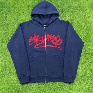 Sudadera con Capucha Hustle Hall of Fame para Hombre, de Algodón Transpirable, Estilo Hip Hop, 300g, con Logotipo Frontal, Estilo Casual de Invierno - Product Image 3