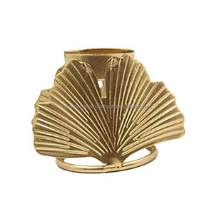 Portavelas de Metal chapado en oro personalizado más vendido para decoración de mesa de comedor para fiesta de boda disponible en varios estilos - Product Image 5