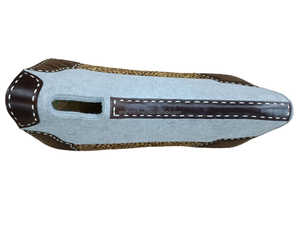 Protector de Silla de Montar para Exteriores, Diseño Occidental, Color Gris Claro, Cuero Encerado Marrón Oscuro, Diseño de Leopardo, Personalizable, SI-FP-18, Poliéster - Product Image 3