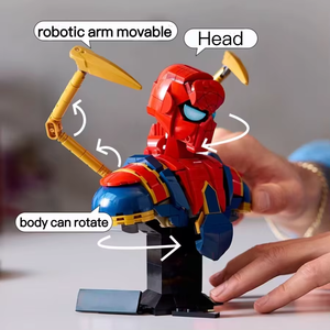 Nueva Colección de Héroes 2025, Busto de Iron Spider en Acero, Estatua 3D 76326, Bloques de Construcción, Rompecabezas, Modelo de Juguete, Regalo de Cumpleaños y Navidad - Product Image 2