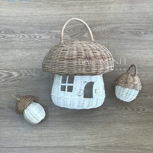 Juguete de mimbre hecho a mano para bebé, seta, tendencia - Product Image 1