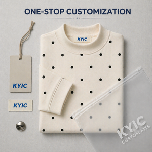 Sweat-shirts à pois avec logo personnalisé, taille et espacement entièrement personnalisables, directement de l'usine - Product Image 4