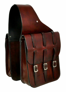 Sacoche de selle en cuir véritable style vintage marron avec fermeture à loquet et sangle réglable, universelle pour vélo - Product Image 6