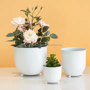 กระถางต้นไม้โลหะตั้งพื้นสำหรับกลางแจ้งและกลางแจ้ง - Product Image 3