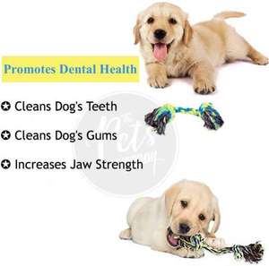 ชุดของเล่นเชือกฝ้ายแบบปรับแต่งได้ เป็นมิตรกับสิ่งแวดล้อม สำหรับสุนัข ชุด 6 ชิ้น หลายสี ทนทานต่อการกัด ช่วยทำความสะอาดฟัน เสริมสร้างปฏิสัมพันธ์  สั่งซื้อจำนวนมากได้ - Product Image 6