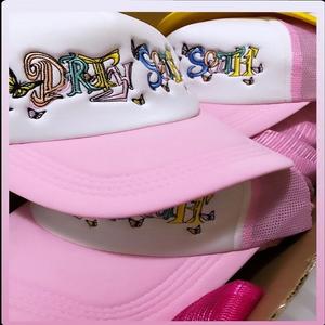 Nueva Gorra de Béisbol de Lujo con Diseño de Hojas Rayadas y Leopardo/Puntos, Bordado 3D, Visera Curva, 100% Algodón, Ajustable - Product Image 3