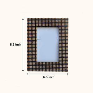 Cadre photo rectangulaire en bois fait main, orné de sculptures, pour table, cadre photo décoratif horizontal - Product Image 2