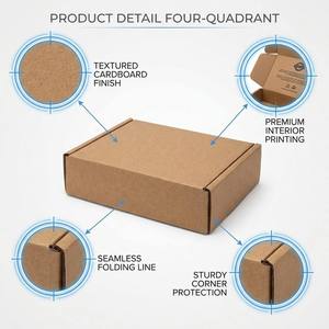 Cajas <span class=keywords><strong>de</strong></span> Envío Ecológicas Personalizadas con Logotipo, Caja <span class=keywords><strong>de</strong></span> Cartón Reciclado para Empaque <span class=keywords><strong>de</strong></span> Ropa - Product Image 2