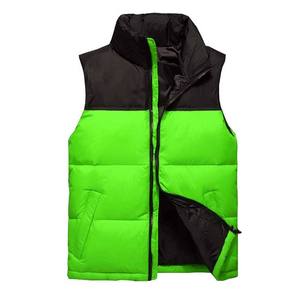 Gilet matelassé en duvet avec logo brodé personnalisé OEM 2023, style doudoune, pour l'hiver, avec patchs et ceinture - Product Image 3