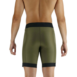 Shorts de compression pour hommes style urbain, couleur personnalisable, taille élastique mi-haute, respirant, séchage rapide, polyester/coton, pour la gym - Product Image 2