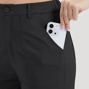 Pantalon cargo décontracté pour femme, coupe ajustée, confortable et respirant, taille mi-haute, hiver 2026, personnalisable OEM, coupe classique - Product Image 6