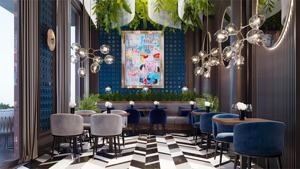 Muebles de restaurante <span class=keywords><strong>Dubai</strong></span> moderno ligero de lujo comida rápida mesa de comedor y sillas restaurante de madera Banco largo cabinas sofá - Product Image 3