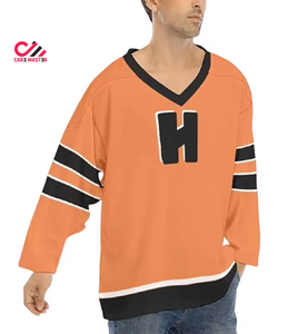 New Design Plus Size Jersey 100% Polyester Sublimation <b>Ice</b> Hockey Jersey Outdoor Sports Training Field Hockey Jersey - Product Image 6