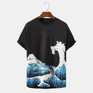 Camisetas de Color Sólido para Hombre, Ropa de Verano, Camisetas de Manga Corta, Corte Holgado, Cuello Redondo, Camiseta para Hombre - Product Image 3