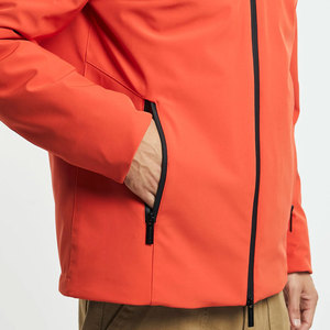 OEM Softshell Windbreaker <b>Jacket</b> Hooded Casual Wear for Winter Streetwear Soft Breathable Solid Color - Product Image 3