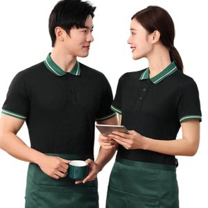 Chemises polo pour serveurs de restaurant en 8 couleurs avec logo personnalisé, uniformes d'hôtesse - Product Image 2