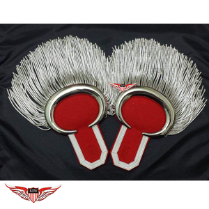 Epaulettes de Hombro de Poliéster y Nylon de Alta Calidad con Colores Personalizados, Flecos de Hilo Dorado y Flecos Tácticos para Bandas de Marcha - Product Image 1