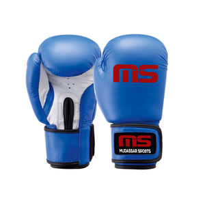 ถุงมือฝึกซ้อมคิกบ็อกซิ่งหนัง PU สำหรับผู้ชายโลโก้เฉพาะสำหรับฝึกศิลปะการต่อสู้และชกมวย - Product Image 2