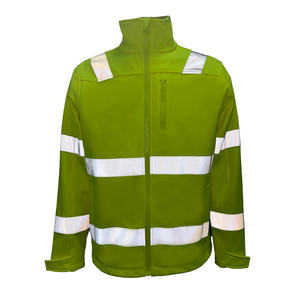 Chaqueta de Trabajo Personalizada de Alta Visibilidad, Chaqueta de Trabajo Impermeable Reflectante de Color Amarillo Fluorescente - Product Image 1