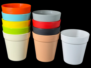 Maceta Excal de 4 Pulgadas, Maceta Decorativa para Flores, Contenedor Grande de Plástico para Plantas, para Decoración de Interiores, Exteriores, Hogar y Jardín - Product Image 5