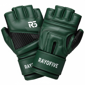 Guantes de entrenamiento personalizados de cuero PU con logo personalizado para MMA y gimnasio, guantes de boxeo para entrenamiento profesional. - Product Image 3