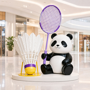 Estatua <span class=keywords><strong>de</strong></span> <span class=keywords><strong>Panda</strong></span> <span class=keywords><strong>de</strong></span> Tamaño Real en Fibra <span class=keywords><strong>de</strong></span> Vidrio, Escultura <span class=keywords><strong>de</strong></span> FRP para Decoración Comercial en Exteriores - Product Image 4