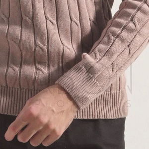 Pulls tricotés d'hiver pour homme, couleur rose poudré, qualité supérieure, confortables, infroissables, fournisseur de premier plan pour adultes - Product Image 5