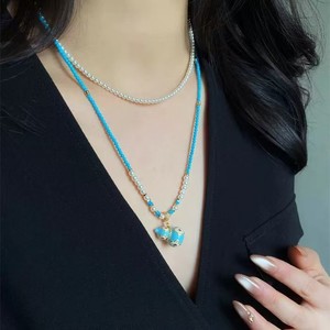 Collar de Clavícula de Plata de Ley S925 de Alta Gama para Mujer con Colgante de Perla Natural de Agua Dulce Barroca Original, Accesorio de Moda - Product Image 4