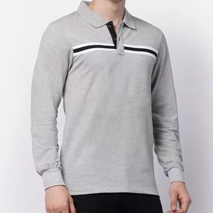 Fabricants de vêtements de haute qualité, polo à manches longues à col rond en coton biologique 100% pour hommes - Product Image 3