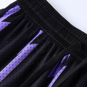 Shorts de basketball pour hommes, fabrication professionnelle, respirants, anti-humidité, écologiques, faible MOQ - Product Image 3