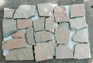 หินหินชนวนสีขาว KK ธรรมชาติทำขึ้นสำหรับการจัดสวนรวมถึงทางเดินลานสวนพื้นด้านนอก - Product Image 2