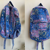 Indian Boh Creation Lightweight Foldable Travel Bag Hippie Laptop Tote Colorful School Bag Handmade Cotton Patchwork Backpack