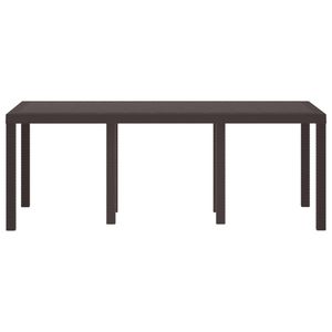 Tavolo da Giardino in Polyrattan Marrone 200 x 100 x 73 cm per Esterni - Product Image 2