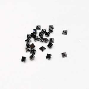Diamant noir naturel AAA, taille pyramide, 2,5-3 mm, pierre précieuse facettée en vrac, pierre pour bijoux en gros - Product Image 3