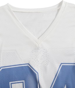 Camiseta de Fútbol Americano para Hombre, Malla Transpirable, Ropa Deportiva, Franja Verde y Amarilla, Uniforme de Equipo, Número Personalizado, Servicio OEM - Product Image 2