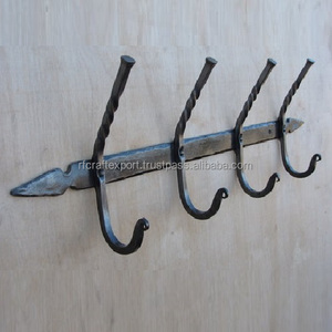 ตะขอแขวนเสื้อโค้ทผ้าขนหนูรูปม้าแบบวินเทจตะขอแขวนผนังสำหรับห้องน้ำและห้องนั่งเล่นชั้นวางกุญแจอานสีน้ำตาลคาวบอย - Product Image 6