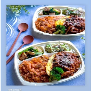 Contenedor de Alimentos Apto para Microondas de 3 Compartimentos, Plástico (PP y OPS), de Fábrica Japonesa, para Comida para Llevar, Entrega a Domicilio y Restaurantes - Product Image 2