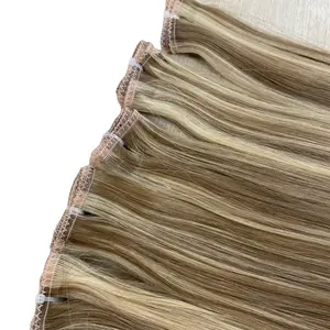 Weft piano color 100% virgin raw human hair extension wholesale hair extension good supplier