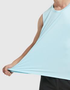 Débardeur respirant grande taille à gestion de l'humidité, coupe ample extra large, vêtement de sport extensible pour hommes grands et corpulents - Product Image 2