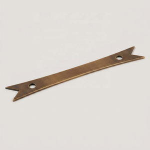 Poignée de meuble de luxe en laiton antique, design moderne queue de poisson, durable, pour armoire, porte, commode, maison et bureau - Product Image 1