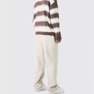Men's Sporty Style Relaxed Baggy <b>Trousers</b> <b>Elastic</b> <b>Waist</b> Breathable Eco-Friendly Polyester/Cotton Anti-static Anti-Wrinkle Pants - Product Image 3