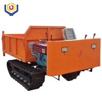 Mini-transporteur chenillé tout-terrain agricole et forestier avec benne hydraulique
