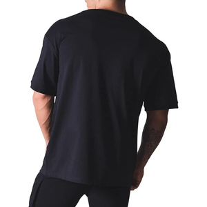 T-shirts Homme Personnalisables Grande Taille Unis Manches Courtes Respirants 100% Coton Personnalisable Écologique Anti-UV Col Rond Avant - Product Image 4