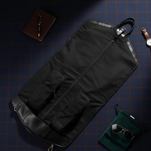 Handmade Genuine Leather Suit Carrier <b>Heavy</b>-<b>Duty</b> Garment Bag <b>Zipper</b> for Casual Simple Travel Wholesale Business Luggage - Product Image 2