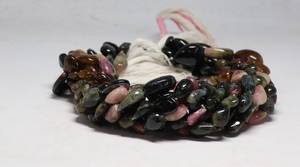 Natural Multi Tourmaline Smooth Straight Drill Pear Shape Beads 11x14MM Tourmaline Gemstone Beads 15 Inch Strand Tourmaline Pear - Product Image 2