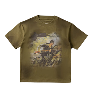 Camiseta Personalizada para Hombre, Estilo Vintage, Tejido Grueso de 300 g/m², 100% Algodón Peinado, Estilo Urbano, Impresión Serigrafiada, Anti-Pilling, Transpirable - Product Image 1