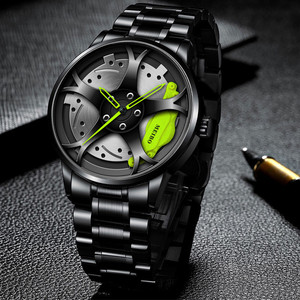 Reloj de Lujo para Hombre, Diseño de Rueda de Coche, Caja de Acero Inoxidable, Esfera de Cristal, Modelo ODM 7069 - Product Image 4