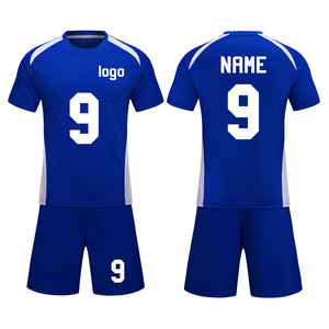 Men's Black And <b>Light</b> Blue Soccer Jersey Set Short Sleeve V-<b>Neck</b> Moisture Wicking Polyester Athletic Fit All Seasons Custom Logo - Product Image 4