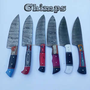 Superior <b>Sharp</b> Stainless Steel Chef <b>Knife</b> Handmade Black Blue Resin Handle Eco-Friendly Custom Brand Hot Selling Kitchen Tool - Product Image 2