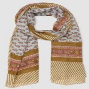 Écharpe en soie et mousseline d'été, logo personnalisé, impression numérique, pour femme, élégante, de luxe, longue, légère, faite à la main - Product Image 1